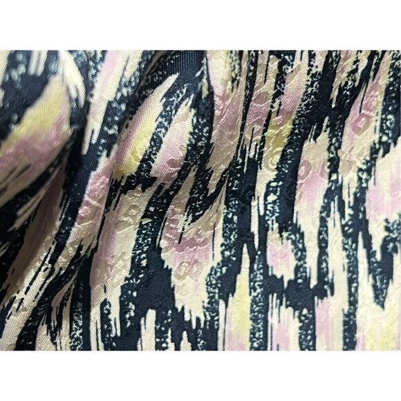 Scotch & Soda Silky Abstract Off the Shoulder Mini Dress Size Small - Picture 4 of 5